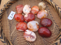 Polished Bright Red/ Orange Medium Sized Carnelian Palm Stones / Gallets - sold per kg - From Madagascar - TopRock