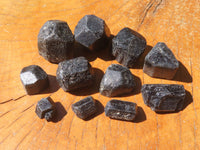 Natural Alluvial Schorl / Black Tourmaline Crystals - sold per kg - From Zimbabwe - TopRock