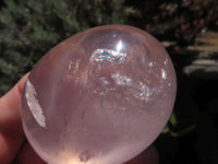 Polished Highly Selected Rose Quartz Palm Stones / Gallets - sold per kg - From Antsirabe, Madagascar - TopRock