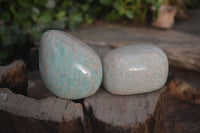 Polished Amazonite Free Forms  x 12 From Zimbabwe