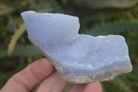 Natural Blue Lace Agate Geode Specimens x 6 From Nsanje, Malawi