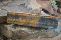 Natural Golden Blue Tigers Eye Specimens  x 2 From Prieska, South Africa - TopRock