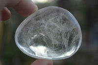 Polished Optic Rock Crystal Quartz Galet / Palm Stones x 12 From Madagascar