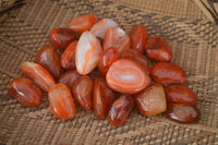 Polished  Carnelian Agate Tumble Stones  x 1 Kg Lot From Madagascar