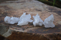 Natural Single Clear Quartz Crystals x 35 From Mpika, Zambia