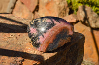 Polished One Side Polished Rhodonite Free Forms  x 6 From Ambindavato, Madagascar - TopRock