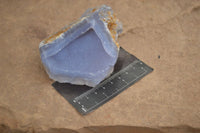 Natural Blue Lace Agate Geode Specimens x 6 From Nsanje, Malawi