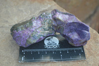 Natural Small Purple Stichtite & Green Serpentine Cobbed Pieces  - Sold per 1 kg (10-18 pieces) - From Barberton, South Africa - TopRock