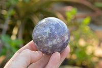 Polished Specular Purple Mica Lepidolite Spheres  x 4 From Madagascar - TopRock