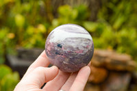 Polished Purple Lepidolite Mica Spheres  x 4 From Madagascar - TopRock