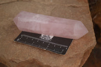 Polished Double Terminated Pink Rose Quartz Points  x 4 From Ambatondrazaka, Madagascar - TopRock