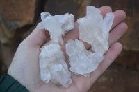 Natural Single Clear Quartz Crystals x 35 From Mpika, Zambia