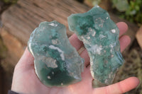 Polished On One Side Emerald Mtorolite Plates x 12 From Mutorashanga, Zimbabwe