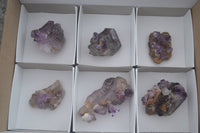 Polished Artificially Made Amethyst Crystal Clusters  x 6 From Chiredzi, Zambia - TopRock