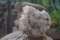 Natural Cascading White Phantom Smokey Quartz Clusters  x 2 From Luena, Congo - Toprock Gemstones and Minerals 