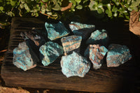 Natural Rough Shattuckite Cobbed Specimens x 12 From Kaokoveld, Namibia