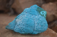 Natural Blue Chrysocolla On Silky Malachite Matrix Specimens  x 6 From Kulukuluku, Congo - Toprock Gemstones and Minerals 