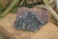 Natural Drusy Coated Ball Malachite On Dolomite Specimen  x 1 From Likasi, Congo