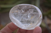 Polished Optic Rock Crystal Quartz Galet / Palm Stones x 12 From Madagascar