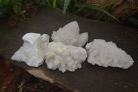 Natural Cascading Candle Quartz Clusters  x 4 From Madagascar - Toprock Gemstones and Minerals 