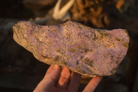 Natural Large Stichtite & Serpentine Cobbed Specimens x 2 From Barberton, South Africa