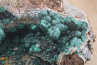 Natural Rare Ball Malachite On Drusy Quartz & Dolomite Matrix  x 1 From Kambove, Congo - Toprock Gemstones and Minerals 