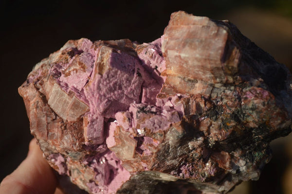 Natural Pink Salrose Cobaltion Dolomite Specimens  x 3 From Kakanda, Congo