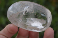 Polished Optic Rock Crystal Quartz Galet / Palm Stones x 12 From Madagascar