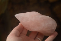 Polished Gemmy Pink Rose Quartz Flames  x 2 From Ambatondrazaka, Madagascar - TopRock