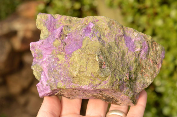 Natural Rough Purple Stichtite With Green Serpentine Specimens  x 3 From Barberton, South Africa - TopRock