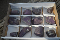 Polished Silky Purpurite Free Forms  x 12 From Namibia - TopRock