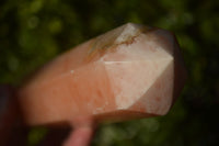 Polished Orange Twist Calcite Towers x 2 From Maevantanana, Madagascar