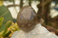 Polished Large Morion Smokey Quartz Eggs x 4 From Madagascar - TopRock