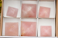 Polished Pink Rose Quartz Pyramids  x 6 From Madagascar - TopRock