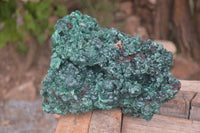 Natural Chatoyant Silky Malachite Specimen  x 1 From Congo - Toprock Gemstones and Minerals 