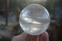 Polished Clear Quartz Crystal Balls  x 2 From Ambatondrazaka, Madagascar