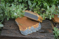 Natural Golden Blue Tigers Eye Specimens  x 2 From Prieska, South Africa - TopRock