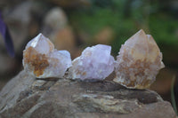 Natural Spirit Quartz Small Cluster or Crystal Specimens x 35 From Boekenhouthoek, South Africa - Toprock Gemstones and Minerals 