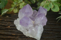 Natural Jacaranda Amethyst Clusters  x 3 From Mumbwa, Zambia - Toprock Gemstones and Minerals 