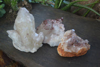 Natural Large Cascading Red Hematoid Quartz Specimens  x 3 From Karoi, Zimbabwe - Toprock Gemstones and Minerals 