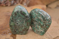 Polished Emerald In Matrix Standing Free Forms x 4 From Sandawana, Zimbabwe - TopRock