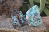 Natural Rough Shattuckite Cobbed Specimens x 12 From Kaokoveld, Namibia