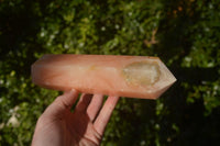 Polished Orange Twist Calcite Towers x 2 From Maevantanana, Madagascar