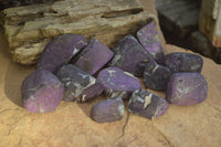 Polished Silky Purpurite Free Forms  x 12 From Namibia - TopRock