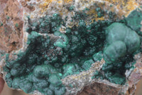 Natural Rare Ball Malachite On Drusy Quartz & Dolomite Matrix  x 1 From Kambove, Congo - Toprock Gemstones and Minerals 