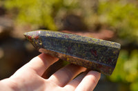 Polished Dragon Bloodstone Bastite Points  x 2 From Tshipies, South Africa - TopRock