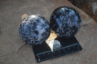 Polished Merlinite Gabbro Spheres  x 4 From Madagascar - Toprock Gemstones and Minerals 