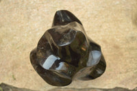 Polished Extra Large Dark Smokey Quartz Flame  x 1 From Madagascar - TopRock