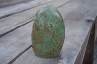 Polished Green Chrysoprase Standing Free Form x 1 From Madagascar - Toprock Gemstones and Minerals 