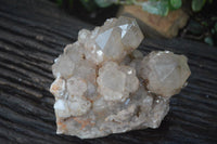 Natural Cascading White Phantom Smokey Quartz Cluster x 1 From Luena, Congo